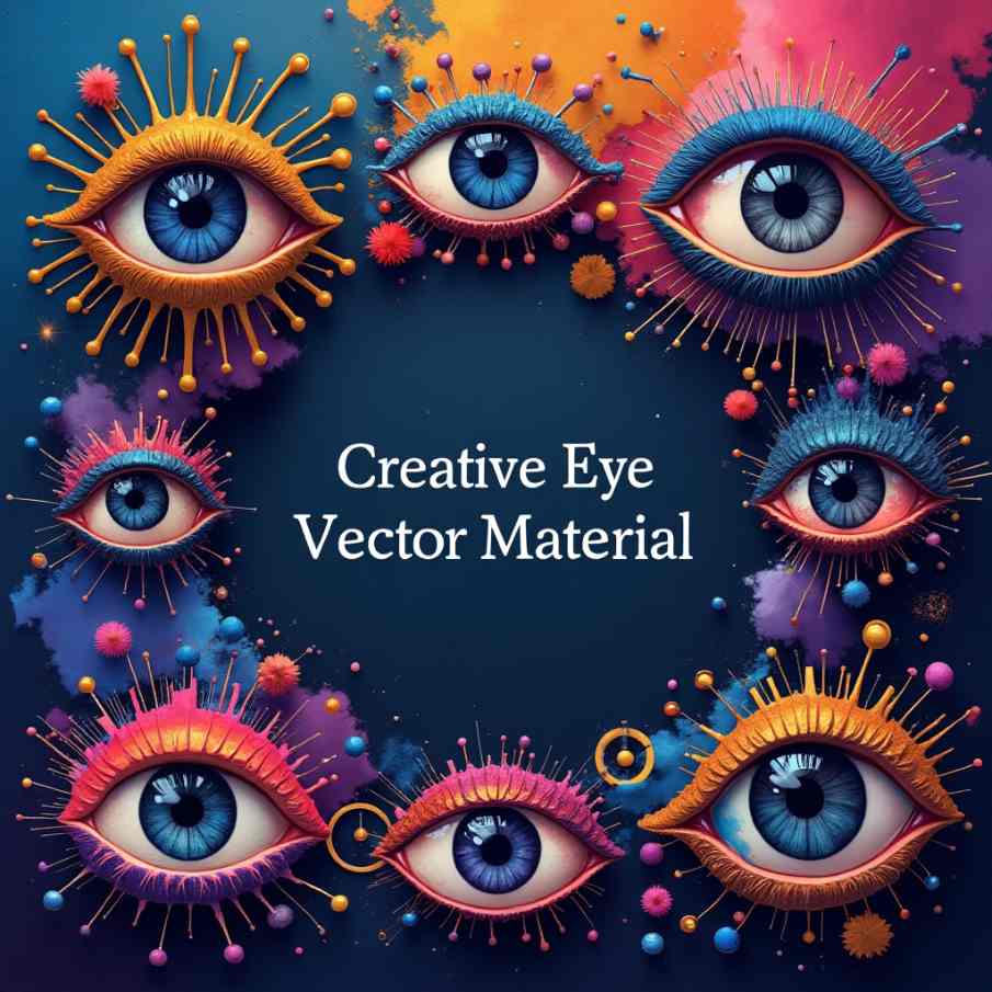 Creative eye poster vector design